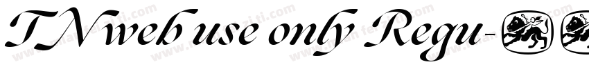 TN web use only Regu字体转换